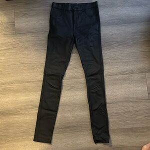 Black faux leather jeans drdenim size M